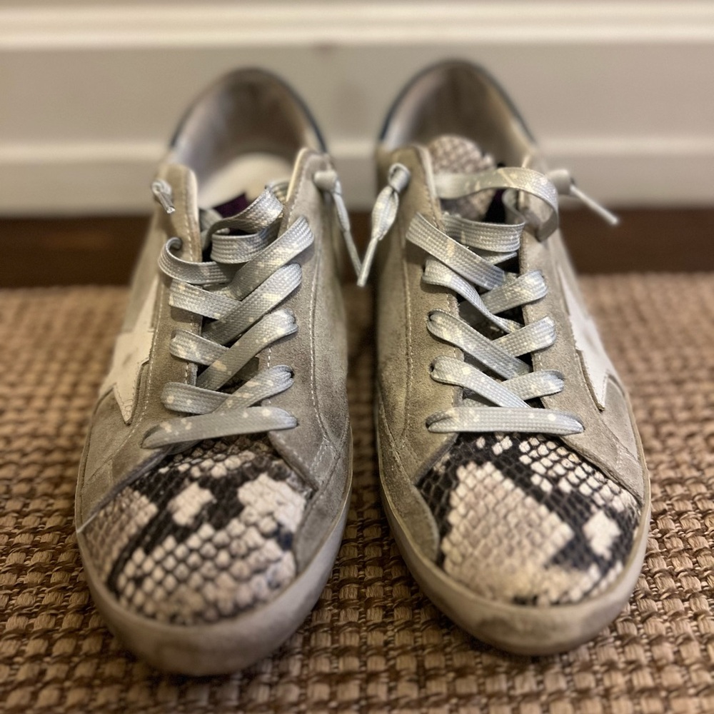 Golden Goose Super-Star Sneakers - Suede Off White - Size 39
